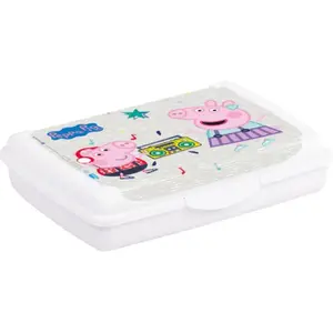 Food storage container keeeper Peppa Pig 0.5L, 17×13×3.5 cm, white