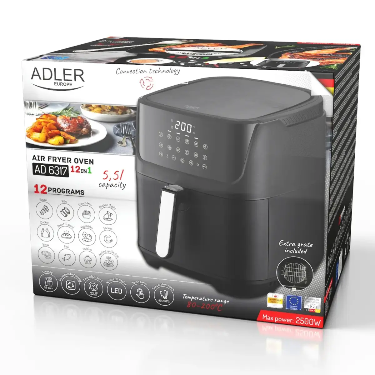 Аэрогриль Adler AD 6317 Photo 2