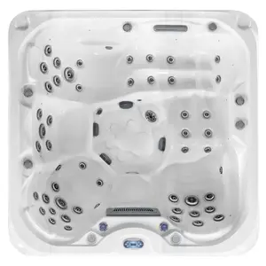 AMUE SPA Bathtub AMOG-1388 210x210 cm — corner spa bathtub with whirlpool functions