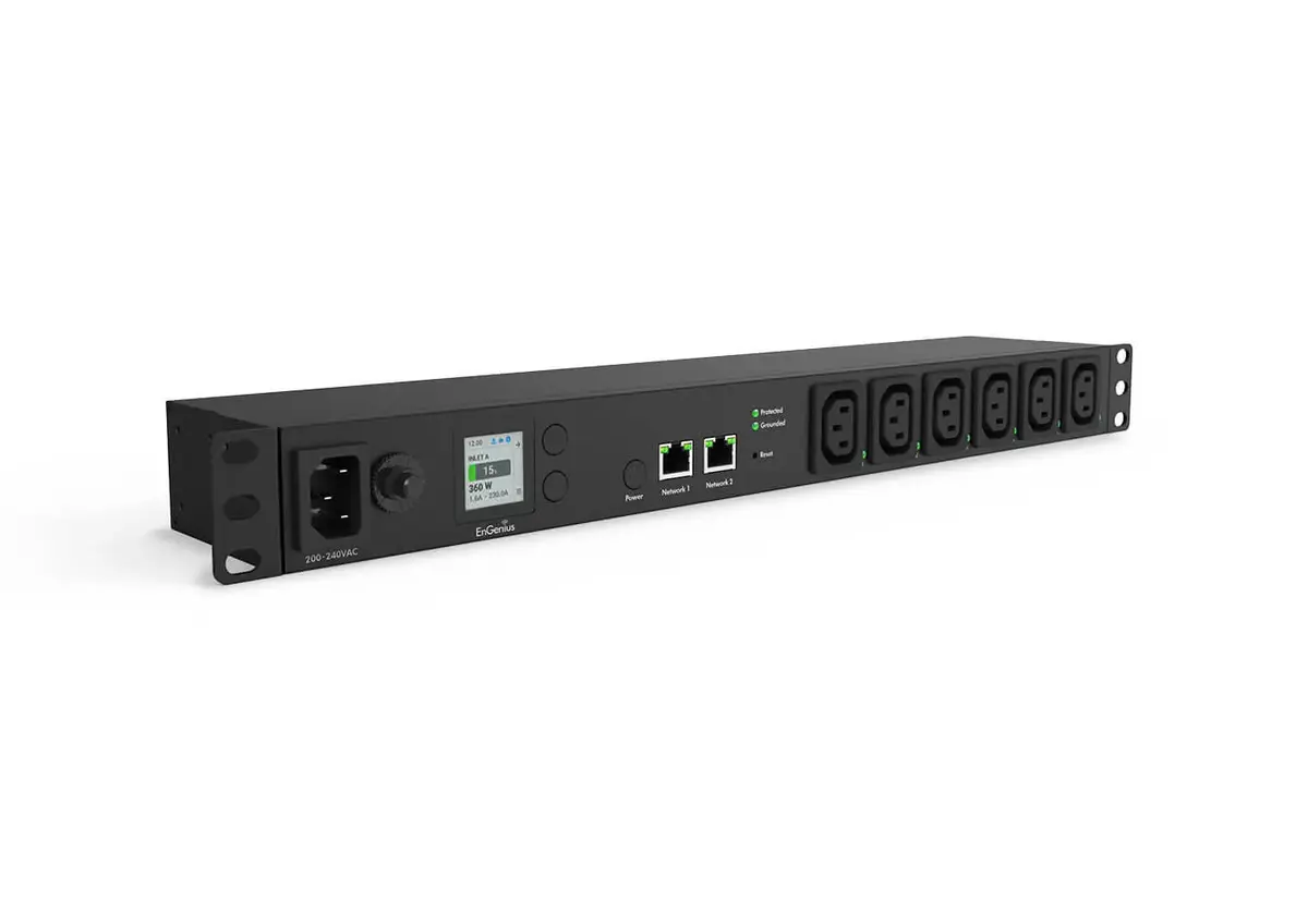 ENGENIUS ECP106-INT управляемый PDU 1U, 6× C13 Photo 2