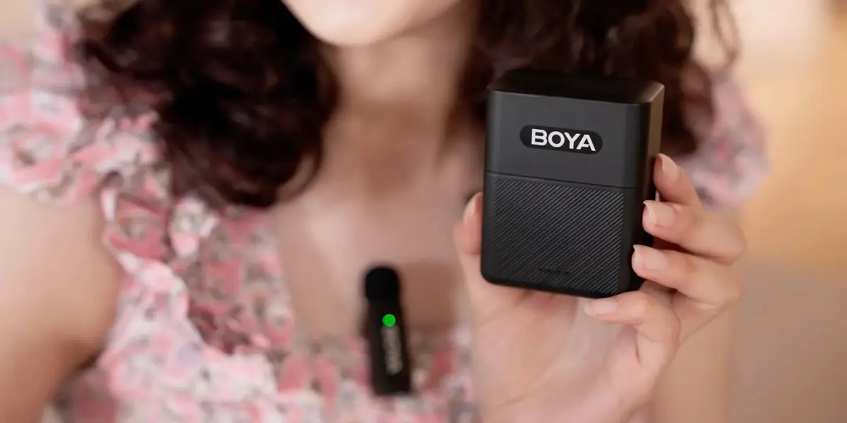 Wireless microphone Boya BY-V3 Combo 2.4GHz Photo 8