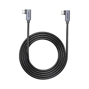 USB-C cable Unitek C14147ABK01-1M, 1 m, 90° angled connectors, USB PD 3.0 100W, data 480 Mbps, black