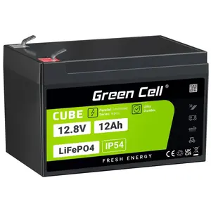 UPS battery Green Cell LFPGC12V12AH LiFePO4 12.8V 12Ah (153.6Wh) Black