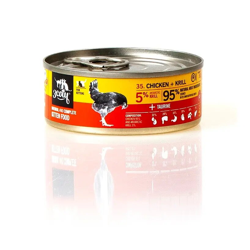 Mitrā kaķu barība 3coty Chicken ar