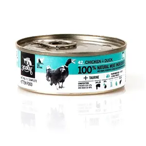 Mitrais kaķu barība 3coty Chicken with duck priekš kaķēniem 80 g maisiņš, pilnvērtīgs, olbaltumvielas 20%, tauki 9%
