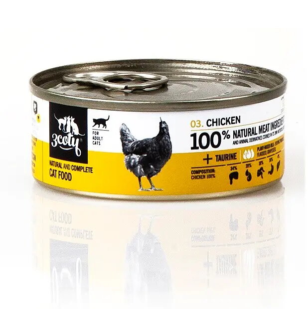 Mitrs kaķu barības 3coty Chicken 80
