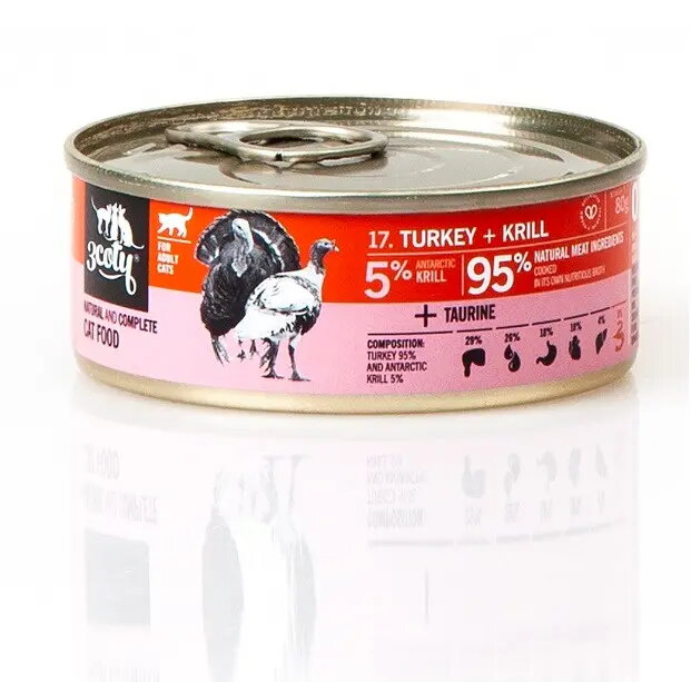 Mitrs kaķu barība 3coty Turkey with