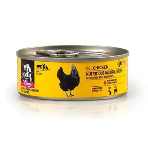 Mitrā kaķu barība 3coty Chicken Cheers 75 g — pilnvērtīgs pieaugušo mitrais ēdiens, vienas porcijas maisiņš, 12% olbaltumvielu, 7.5% tauku, 80% mitrums