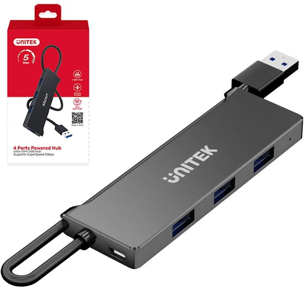 Unitek Y-3145C USB-A хаб 4× USB 3.2 Gen 1 Photo 6