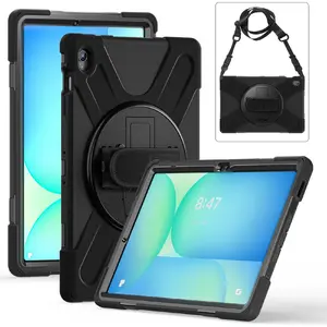 Чехол для планшета eSTUFF для Samsung Galaxy Tab S10 FE черный поликарбонат с 2 режимами подставки ES681863-BULK