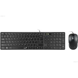 Keyboard and Mouse Set Genius Slimstar C126 Wireless USB — compact wireless keyboard and optical mouse