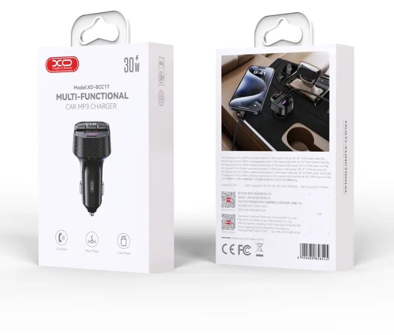 XO BCC17 FM transmitter Bluetooth MP3 car charger Photo 8