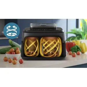 Crispy and evenly cooked to perfection, with up to 90% less fat¹