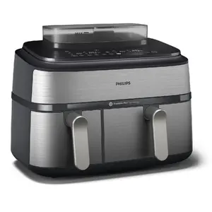 Hot air fryer Philips 5000 series NA555/00 — 9 L, 2750 W, silver, 2 baskets