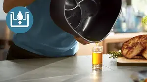 Up to 40% of excess fat drips away for healthier meals with full flavour ⁷