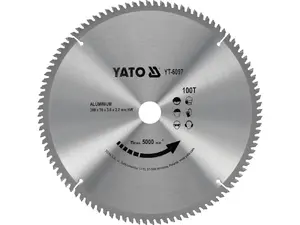 Пильный диск по алюминию Yato YT-6097 300x30 мм 100 зубьев