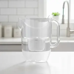 Кувшин-фильтр для воды Aquaphor Fresh MFP B190 — 3,2 л стеклянный корпус, картридж MAXFOR, механический счётчик ресурса, белый, без BPA