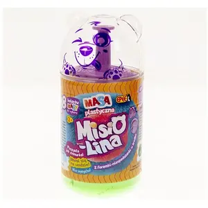 Modeling clay set Epee Misiolina 2 x 50 g with 2 molds, green and blue