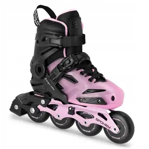 Inline skates SPOKEY Freespo Junior adjustable size 27–30 black-pink for children