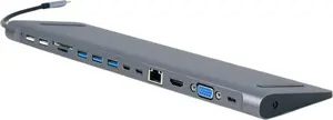 Док-станция для ноутбука Gembird A-CM-COMBO9-01 USB 3.2 Gen 1 Type-C Серый