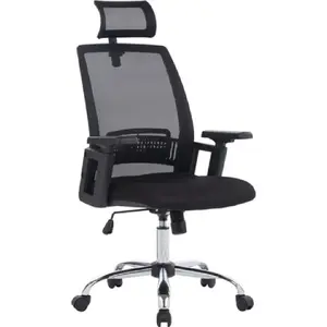 Biroja krēsls office products Mykonos, melns — ergonomisks grozāmais krēsls