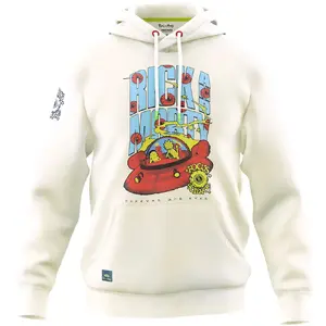 Hūdija RICK AND MORTY modelis FRIMORTHOODBG000M Off-White, unisex džemperis
