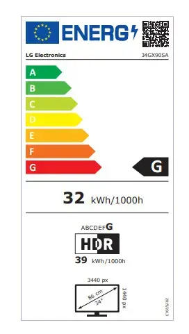 Монитор LG 34GX90SA-W Photo 12
