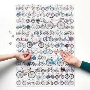 Puzle 1000 gabali Puzzlove Velosipēdi