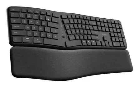 TRUST Keyra bezvadu ergonomiska pilna izmēra tastatūra Photo 3