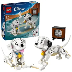 Construction toy LEGO Disney Classic Puppies Lucky and Penny set 43271, 268 pieces, height 90 mm, age 6+