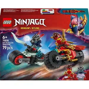 LEGO building set NINJAGO 71838 Kai's Motorcycle Speed Race — 79 pieces, 2 minifigures, ages 6+, dimensions 40×30×90 mm