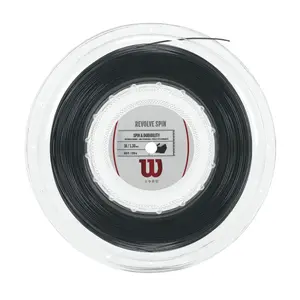Tenisa stīgas Wilson Revolve Spin 1.3 mm Polimērs Melns 200 m