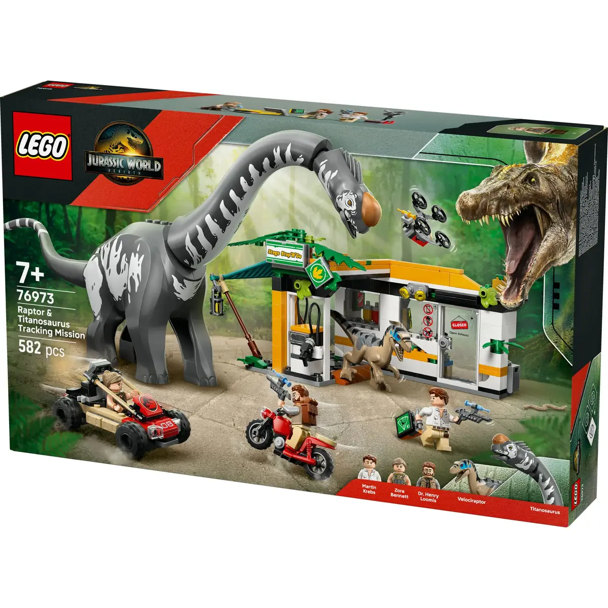 LEGO Jurassic World 76973 — Раптор и Титаноcавр, 582 шт. Photo 4