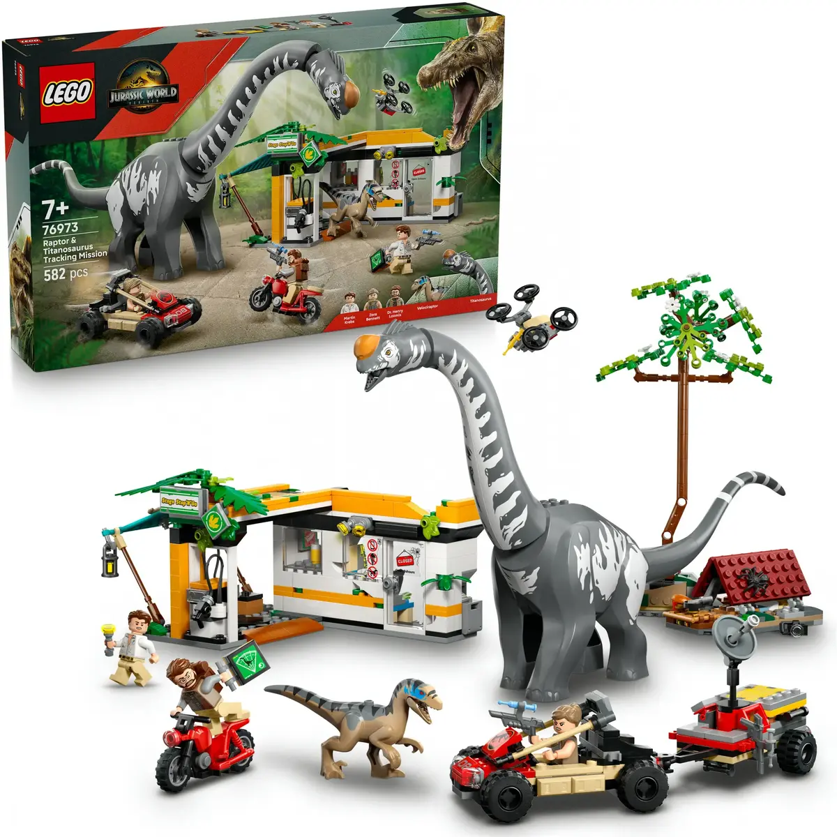 LEGO Jurassic World 76973 — Раптор и Титаноcавр, 582 шт. Photo 5
