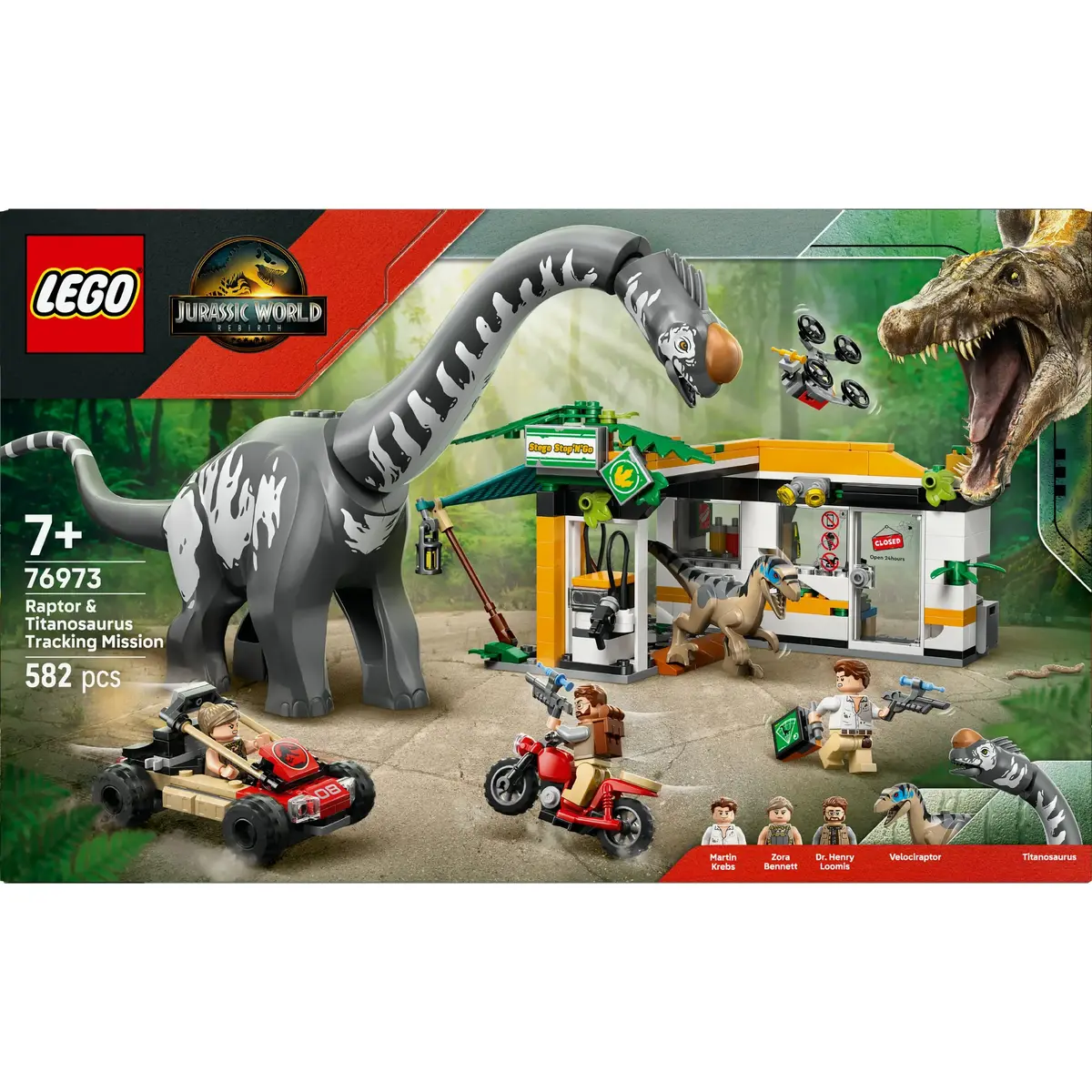 LEGO Jurassic World 76973 — Раптор и Титаноcавр, 582 шт. Photo 9