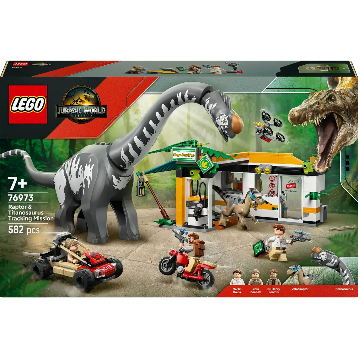 LEGO Jurassic World 76973 — Раптор и Титаноcавр, 582 шт. Photo 12