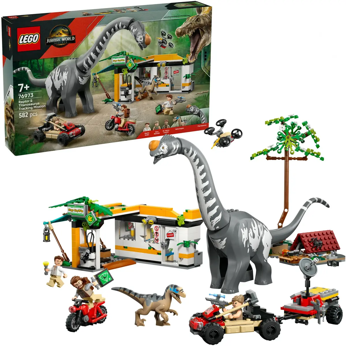 LEGO Jurassic World 76973 — Раптор и Титаноcавр, 582 шт. Photo 13