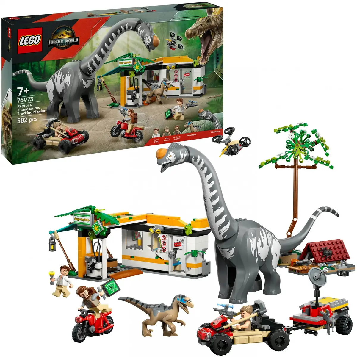 LEGO Jurassic World 76973 — Раптор и Титаноcавр, 582 шт. Photo 17