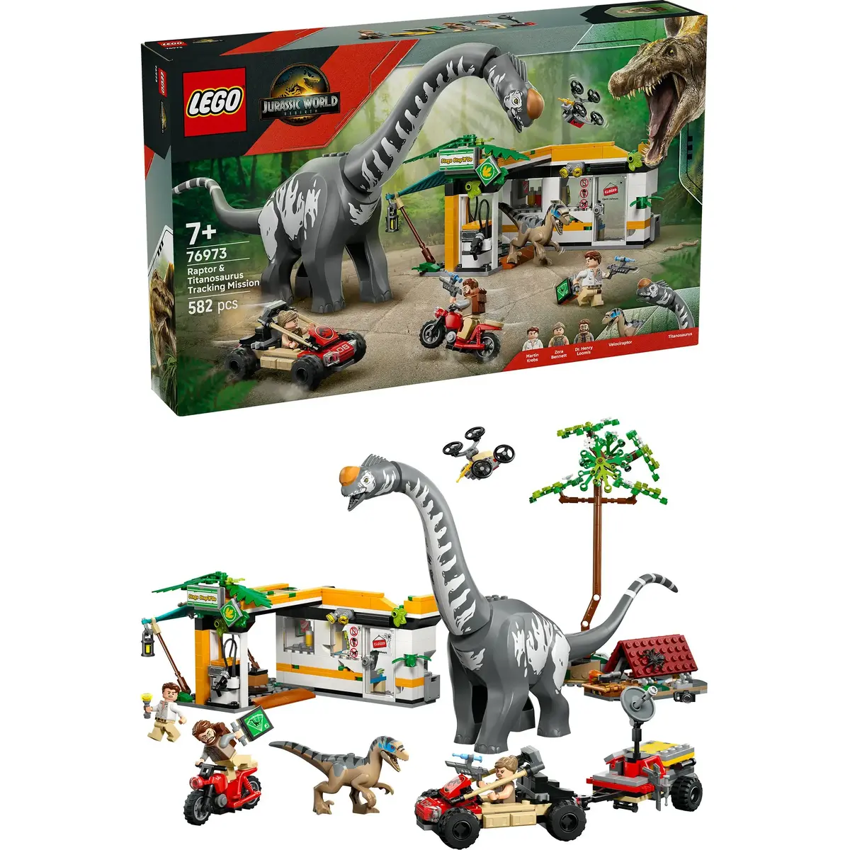 LEGO Jurassic World 76973 — Раптор и Титаноcавр, 582 шт. Photo 19