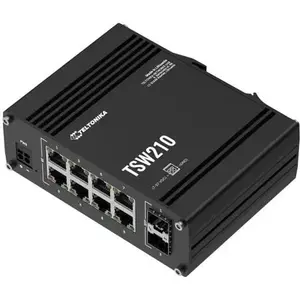 Network switch TELTONIKA TSW210 — 8x Gigabit Ethernet ports, 2x SFP slots