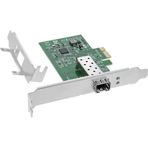 InLine 51125N Network Interface Card PCI Express to SFP Fiber 1Gb/s with Low Profile Bracket
