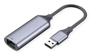 Network adapter VALUE 12.99.1127 USB Type-A to 5 Gigabit Ethernet (RJ-45), Black/Silver