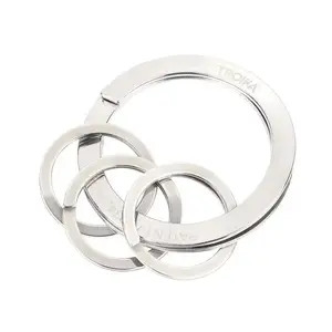 Key ring TROIKA NAIL GUARD Silver Stainless steel 6 mm height 3.5 cm diameter
