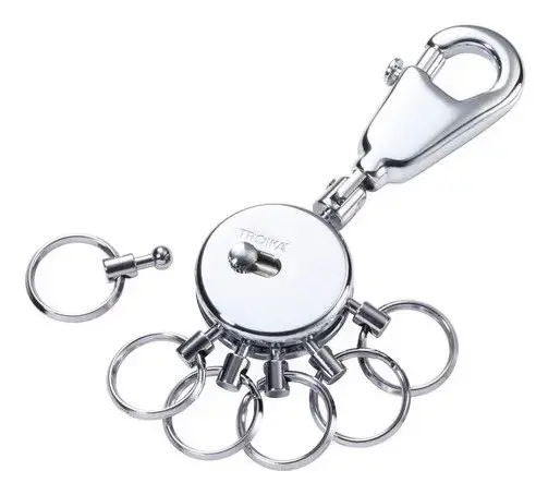 Key ring TROIKA PATENT Silver Photo 2