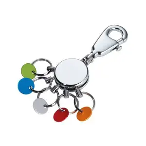 Key ring TROIKA PATENT/Colour KYR61/CH Multicolour Silver Brass