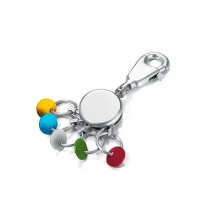 Key carabin TROIKA KYR61/MC Multicolour Silver Metal 25mm