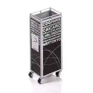 TROIKA MINI TROLLEY pen/pencil holder Metal Black White