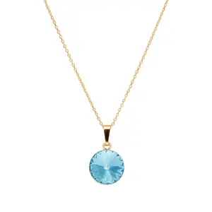 Кулон "Кларис II (Aquamarine)" с кристаллами Swarovski™