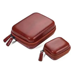 Personal Organizer TROIKA ONPACK Faux Leather Velvet Brown 2 Pockets