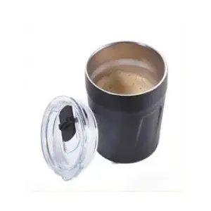TROIKA ESPRESSO DOPPIO 160 ml Melna Nerūsējošā tērauda